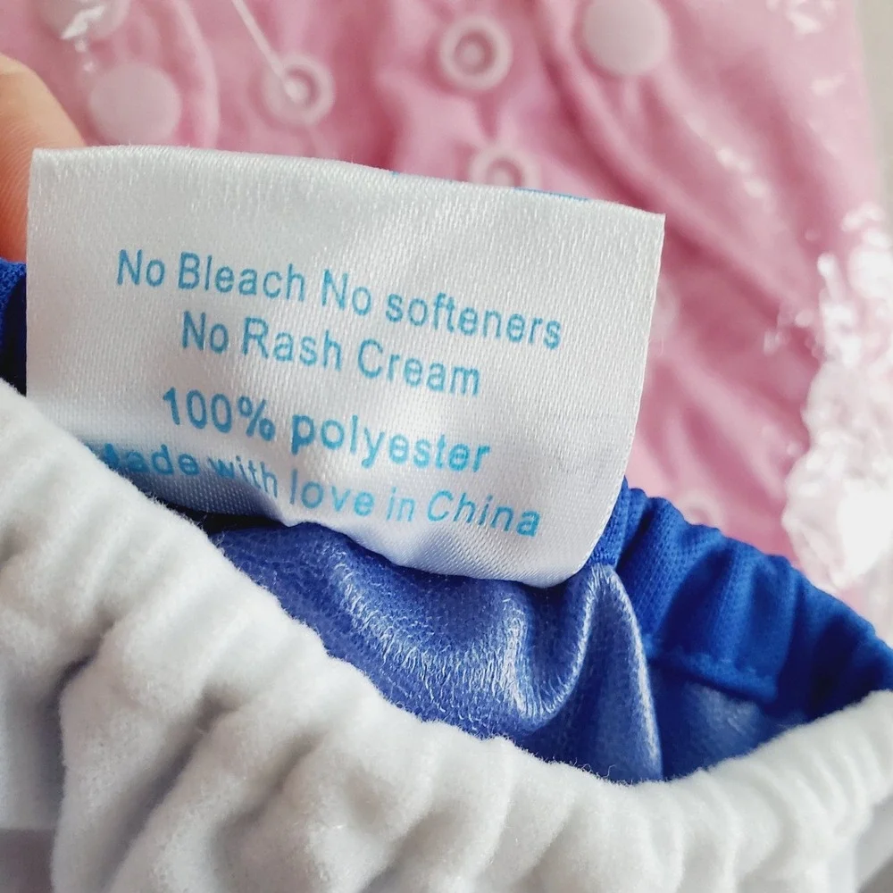 Cloth Pocket Diaper‎ Set Pink Blue Peach Reusable Adjustable Newborn